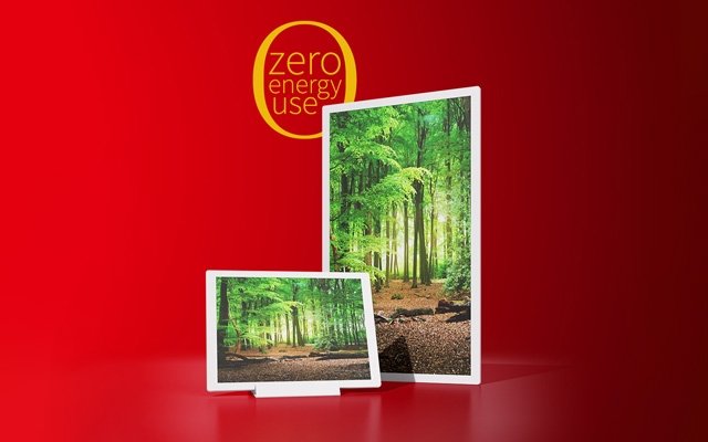 Sharp ePaper Display: Eyecatcher mit Null Energieverbrauch und papierähnlicher Oberfläche